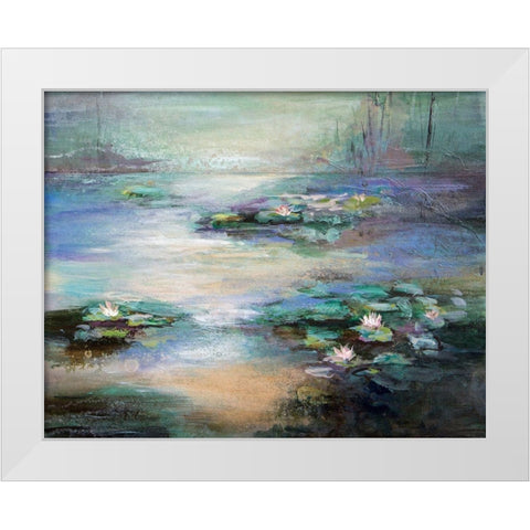 Inner Depth White Modern Wood Framed Art Print by Hale, Karen