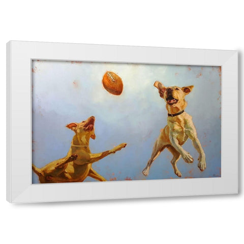 Game Point White Modern Wood Framed Art Print by Heffernan, Lucia