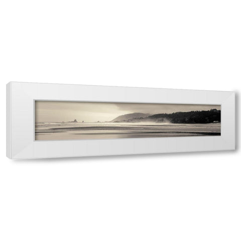 Cannon Beach No. 7 White Modern Wood Framed Art Print by Horsfall, Gary