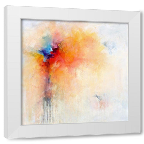 Bold and Sassy White Modern Wood Framed Art Print by Hale, Karen