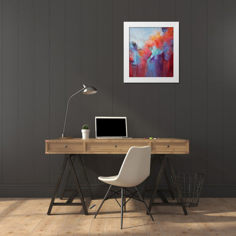 Revival White Modern Wood Framed Art Print by Hale, Karen