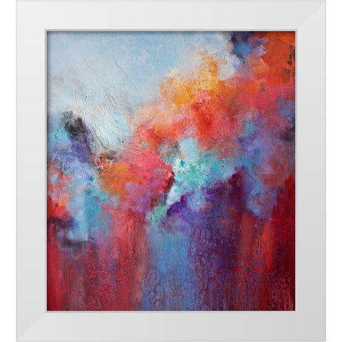 Revival White Modern Wood Framed Art Print by Hale, Karen