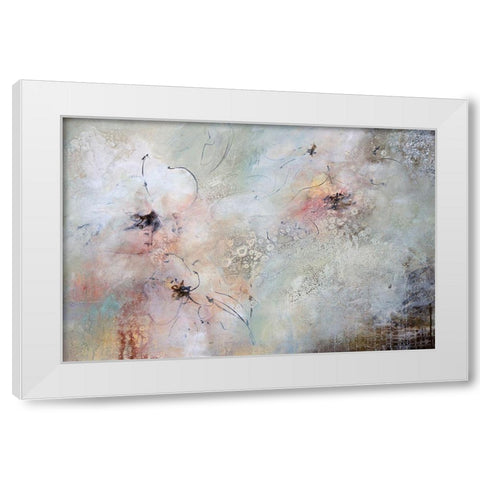 Through The Haze White Modern Wood Framed Art Print by Hale, Karen