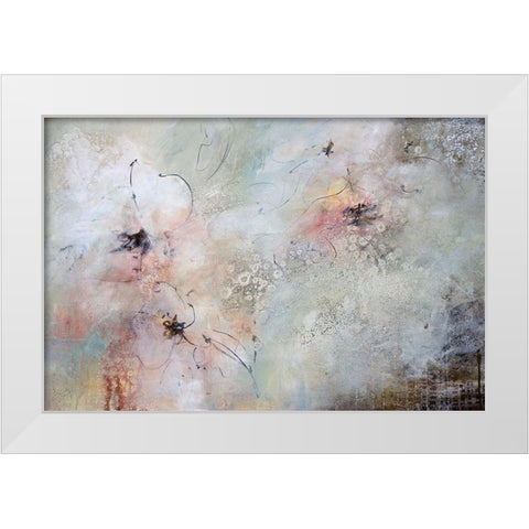 Through The Haze White Modern Wood Framed Art Print by Hale, Karen