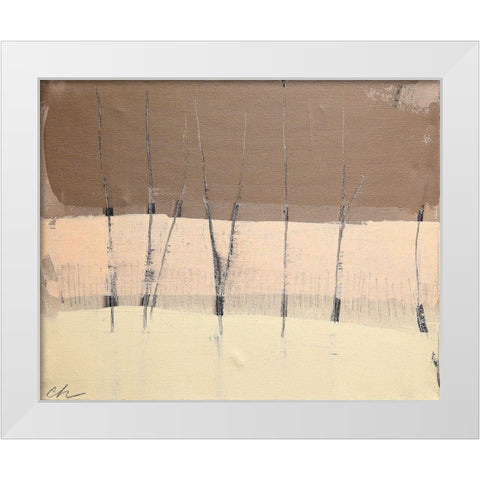 Silence White Modern Wood Framed Art Print by Hendrick, Cathe