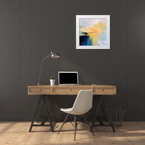 A Single Moment White Modern Wood Framed Art Print by Hale, Karen