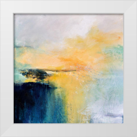 A Single Moment White Modern Wood Framed Art Print by Hale, Karen