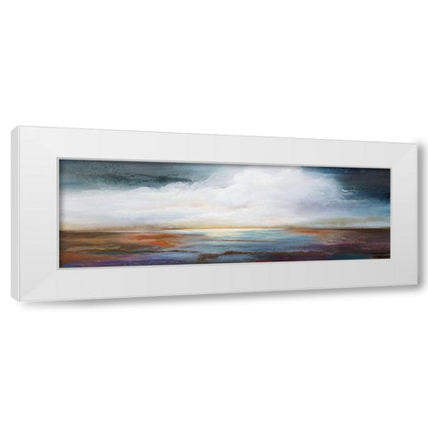 Calm Waters White Modern Wood Framed Art Print by Hale, Karen