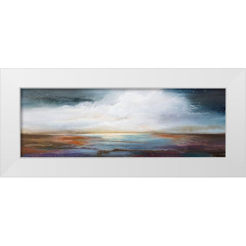 Calm Waters White Modern Wood Framed Art Print by Hale, Karen