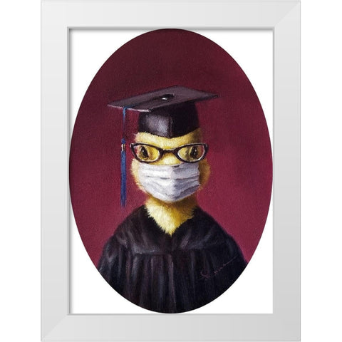 Class of 2020 White Modern Wood Framed Art Print by Heffernan, Lucia