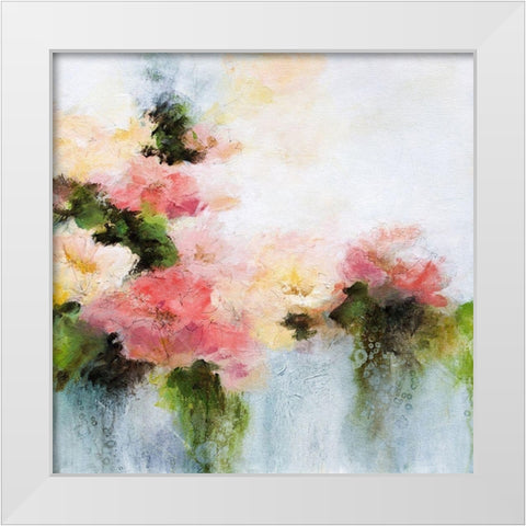 Welcome Home White Modern Wood Framed Art Print by Hale, Karen