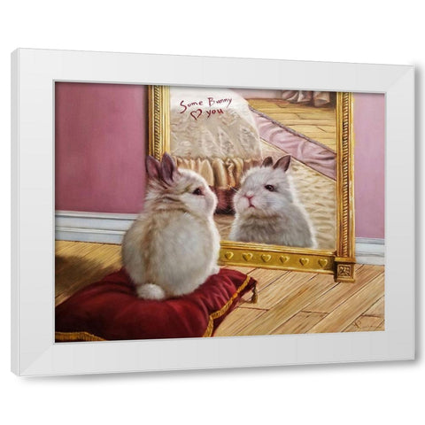 Youâ€™re Loved White Modern Wood Framed Art Print by Heffernan, Lucia