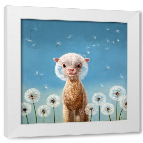 Summer Wishes White Modern Wood Framed Art Print by Heffernan, Lucia