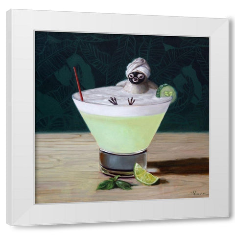 Day Off White Modern Wood Framed Art Print by Heffernan, Lucia