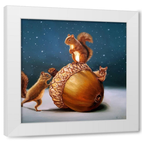 The Big Find White Modern Wood Framed Art Print by Heffernan, Lucia