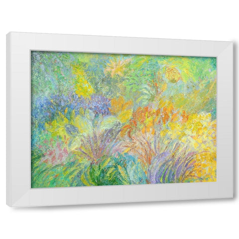Wrights Woods No. 3 White Modern Wood Framed Art Print by Heller, Marsha