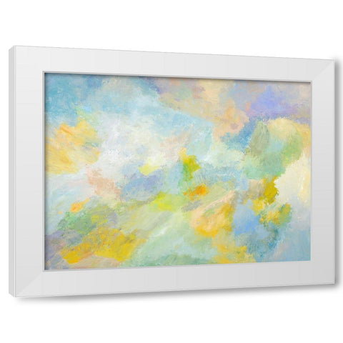 Sky Light White Modern Wood Framed Art Print by Heller, Marsha