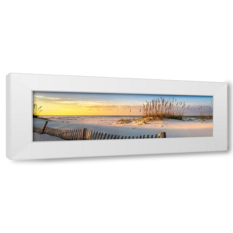 Pensacola Beach Sunrise White Modern Wood Framed Art Print by Herrera, H.J.