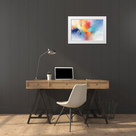 Opportunity White Modern Wood Framed Art Print by Hale, Karen