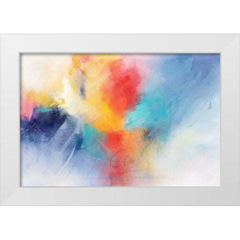 Opportunity White Modern Wood Framed Art Print by Hale, Karen