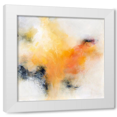 Yellow on Yellow White Modern Wood Framed Art Print by Hale, Karen
