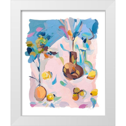 Still Life 25 White Modern Wood Framed Art Print by Hastie, Joanne