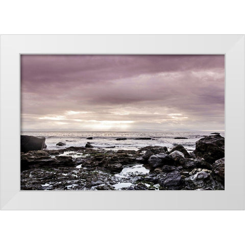 Spiritual Shores White Modern Wood Framed Art Print by Henriksen, Jennifer