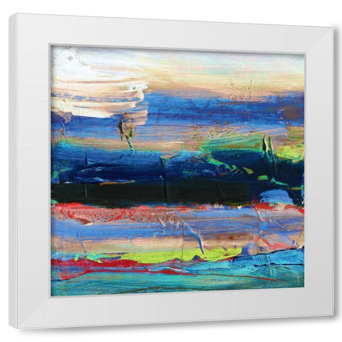 Goopy 2 White Modern Wood Framed Art Print by Hile, Scott