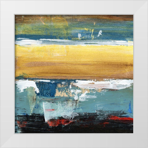 H2O Elements White Modern Wood Framed Art Print by Hile, Scott