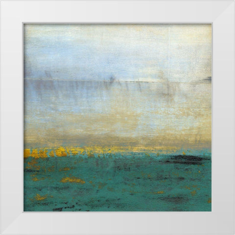 Horizons White Modern Wood Framed Art Print by Hile, Scott