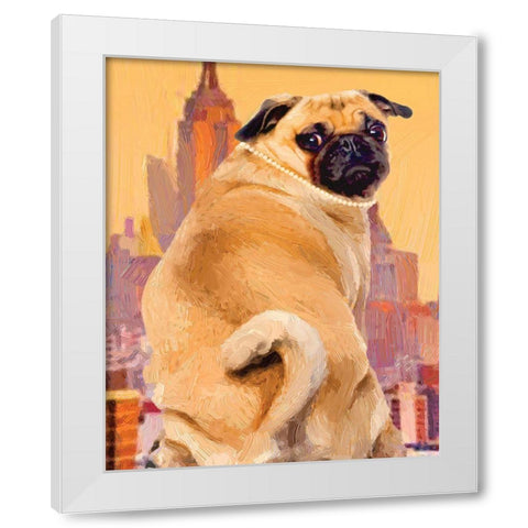 Audrey White Modern Wood Framed Art Print by Hastings, Porter