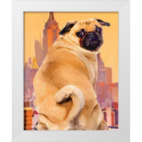 Audrey White Modern Wood Framed Art Print by Hastings, Porter