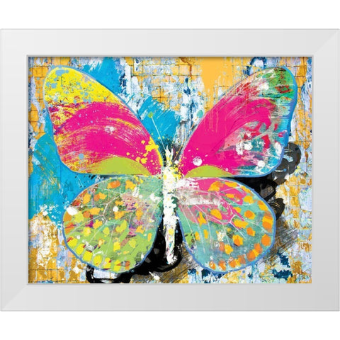 Subway Monarch White Modern Wood Framed Art Print by Hastings, Porter