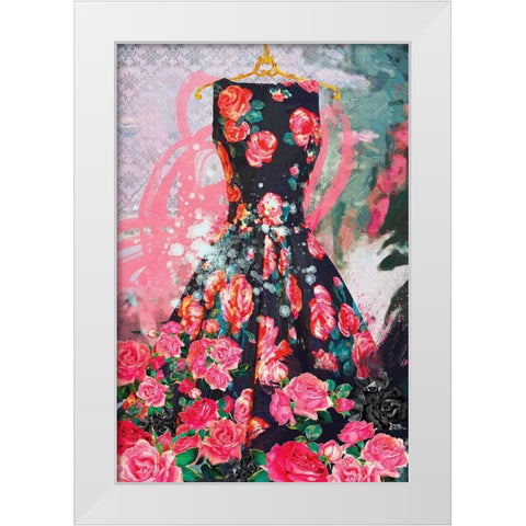 Tiffany Rose White Modern Wood Framed Art Print by Hastings, Porter