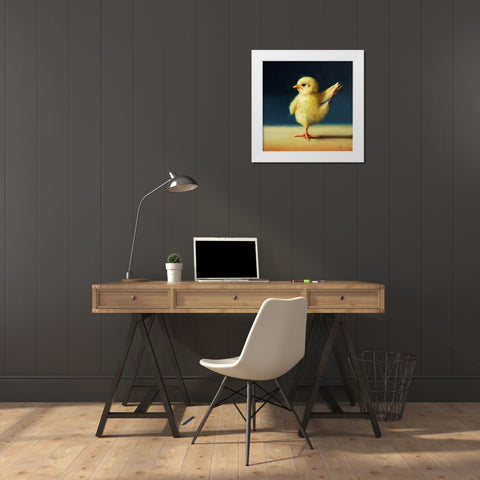 Yoga Chick Dancer II White Modern Wood Framed Art Print by Heffernan, Lucia