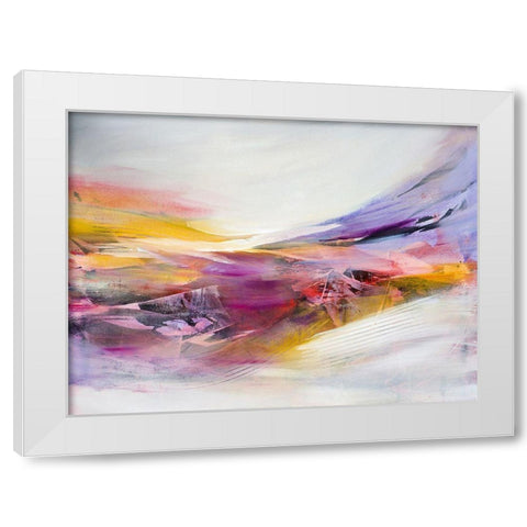 Chasing Time White Modern Wood Framed Art Print by Hale, Karen