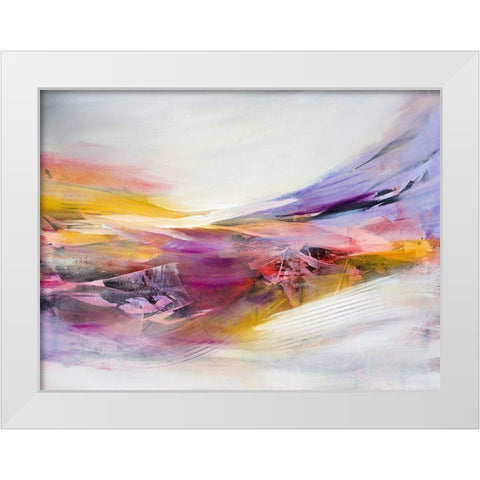 Chasing Time White Modern Wood Framed Art Print by Hale, Karen