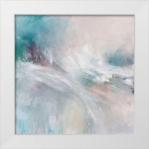 Rhythmic White Modern Wood Framed Art Print by Hale, Karen