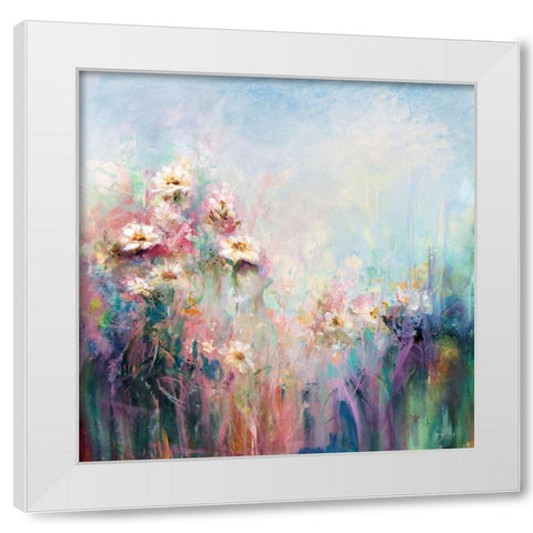 Spring Collection White Modern Wood Framed Art Print by Hale, Karen