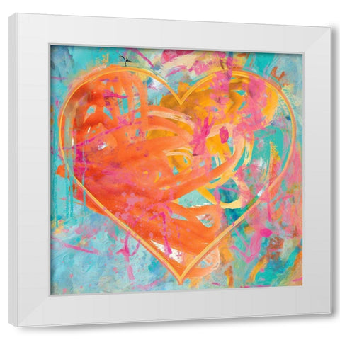 Gumdrop Summer White Modern Wood Framed Art Print by Hastings, Porter