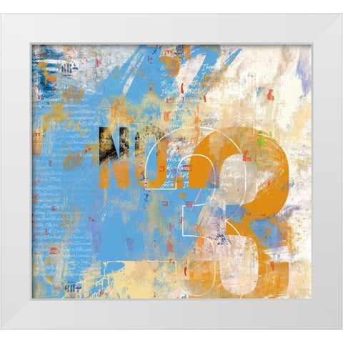 Motherwell No. 3 White Modern Wood Framed Art Print by Hastings, Porter