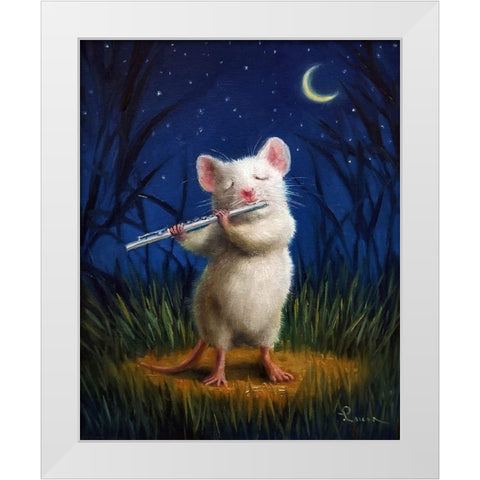 Moonlight Sonata White Modern Wood Framed Art Print by Heffernan, Lucia