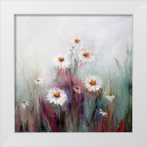 Wildflowers No. 2 White Modern Wood Framed Art Print by Hale, Karen