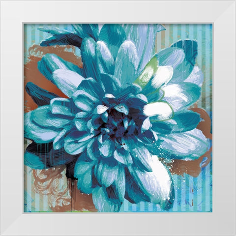 Boom Bloom No. 1 White Modern Wood Framed Art Print by Hastings, Porter