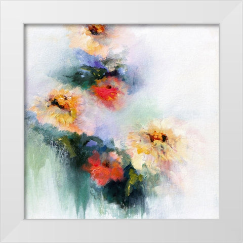 Unfolding White Modern Wood Framed Art Print by Hale, Karen