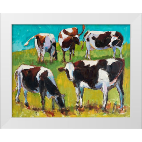 Bovinity White Modern Wood Framed Art Print by Hootnick, Sally