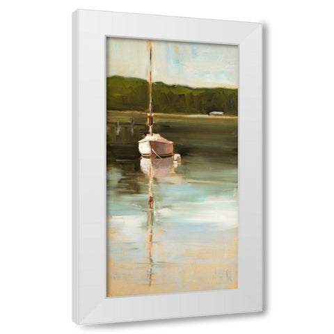 Calm Waters White Modern Wood Framed Art Print by Hootnick, Sally