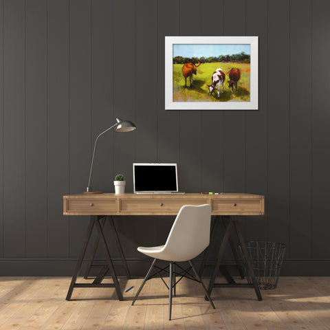 Hannah and Her Sisters White Modern Wood Framed Art Print by Hootnick, Sally