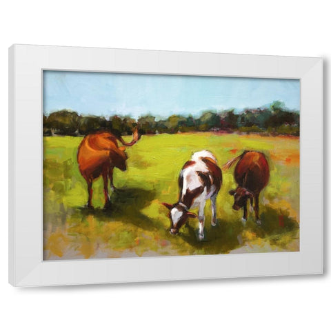 Hannah and Her Sisters White Modern Wood Framed Art Print by Hootnick, Sally