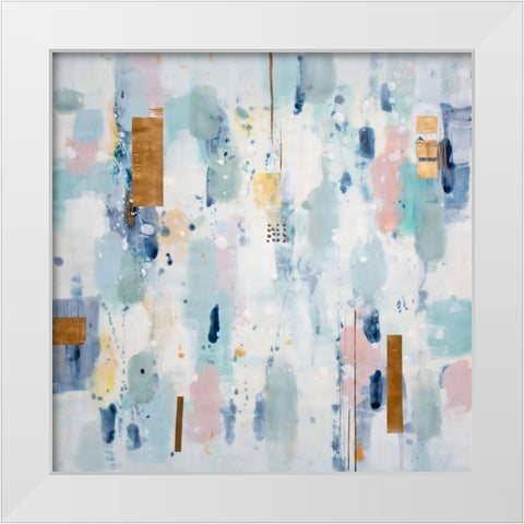 Sunset White Modern Wood Framed Art Print by Hootnick, Sally